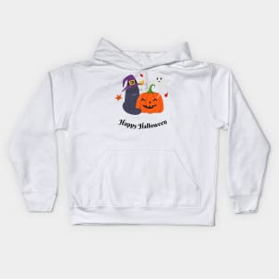 Happy Halloween! Happy Fall Season Autumn Vibes Halloween Thanksgiving and Fall Color Lovers Kids Hoodie